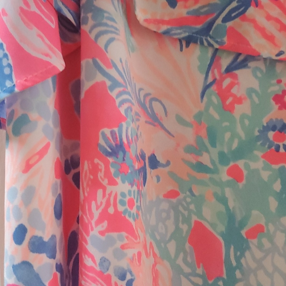 Small Lexi Lilly Pultizer Dress Aquadesiac - Picture 2 of 2